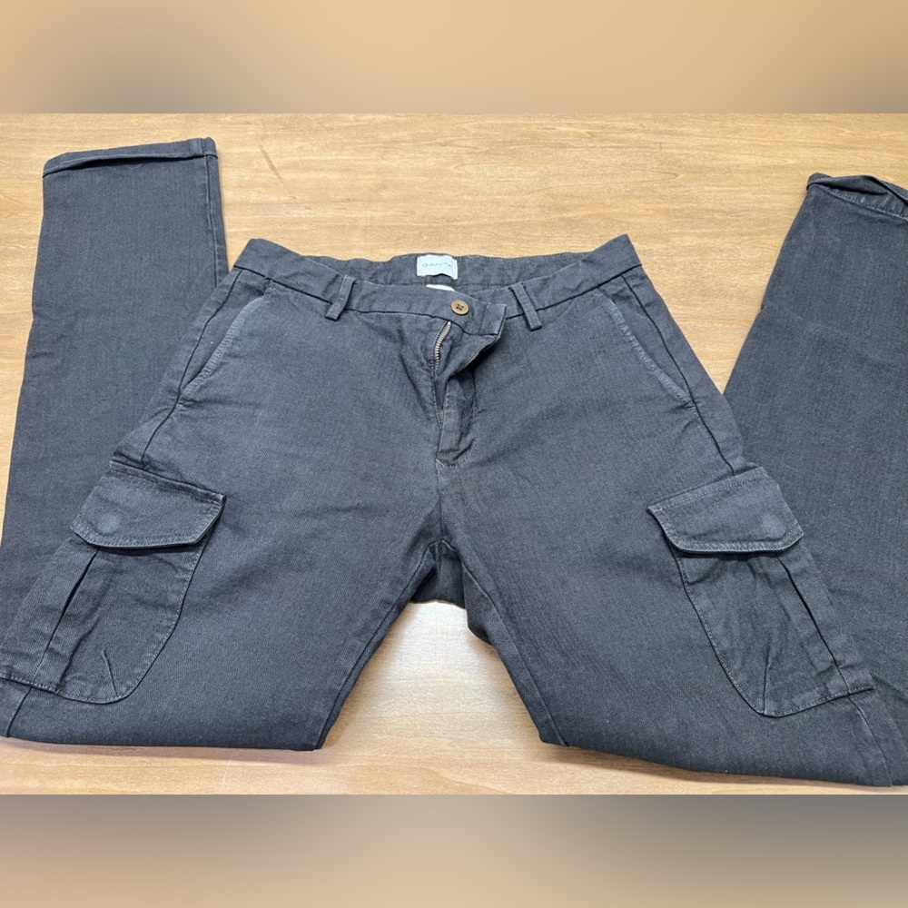 Gant carpenter cargo pants brown 28 x 32 slim fit